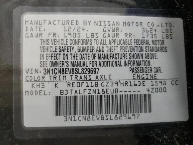 2025 NISSAN VERSA SV 3N1CN8EV8SL829697