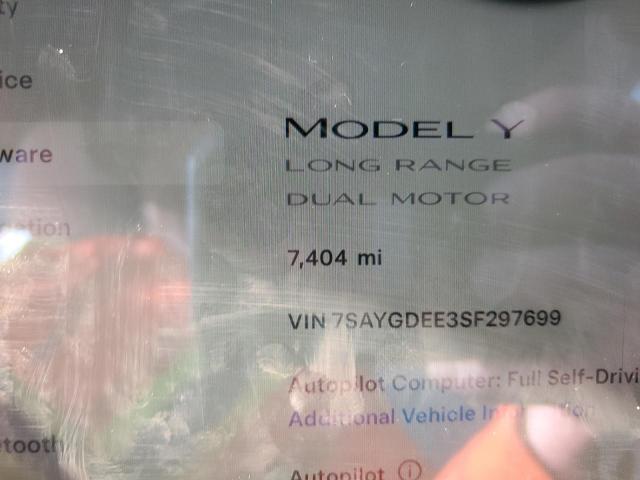 2025 TESLA MODEL Y 7SAYGDEE3SF297699