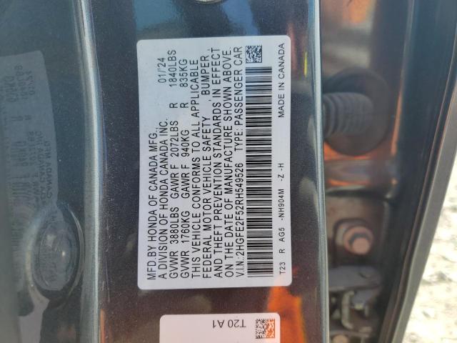 2024 HONDA CIVIC SPORT 2HGFE2F52RH549526