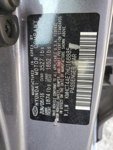 2017 HYUNDAI ACCENT SE KMHCT4AE7HU168885