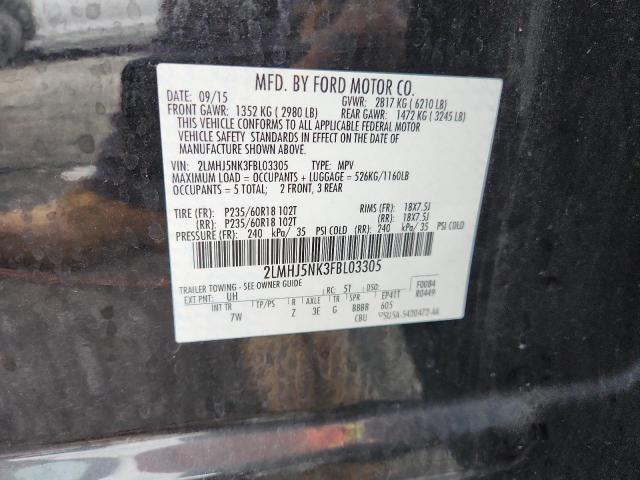 2015 LINCOLN MKT 2LMHJ5NK3FBL03305