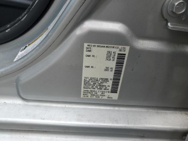 2020 NISSAN ALTIMA S - 1N4BL4BV0LC270578