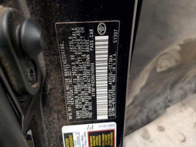 2017 TOYOTA CAMRY LE 4T1BF1FK5HU748040