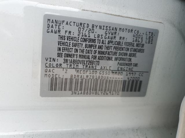 2020 NISSAN SENTRA SR 3N1AB8DV8LY269170