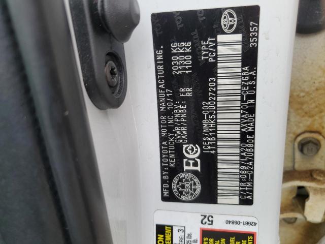 2018 TOYOTA CAMRY L 4T1B11HK5JU027203