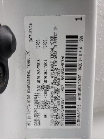 2016 TOYOTA TACOMA DOU 5TFCZ5AN7GX043827