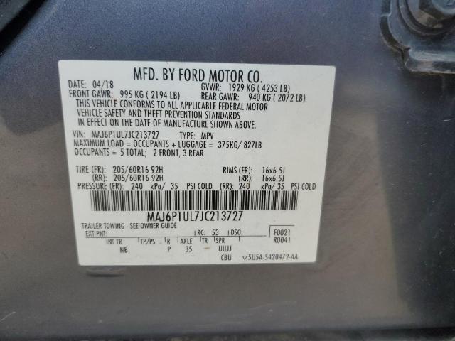 2018 FORD ECOSPORT S - MAJ6P1UL7JC213727