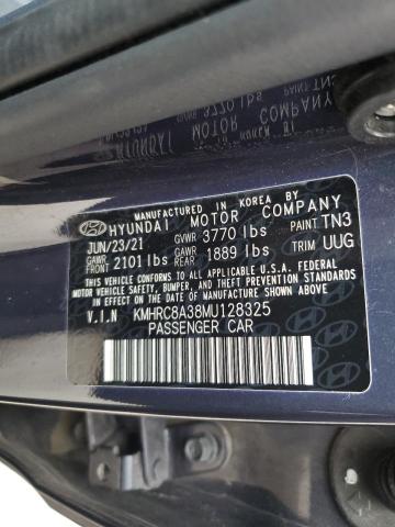 2021 HYUNDAI VENUE SEL KMHRC8A38MU128325