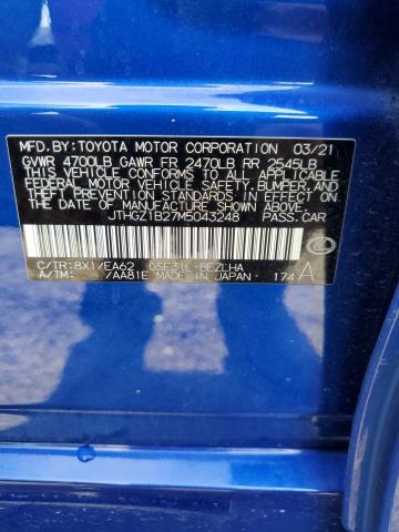 2021 LEXUS IS 350 F S JTHGZ1B27M5043248