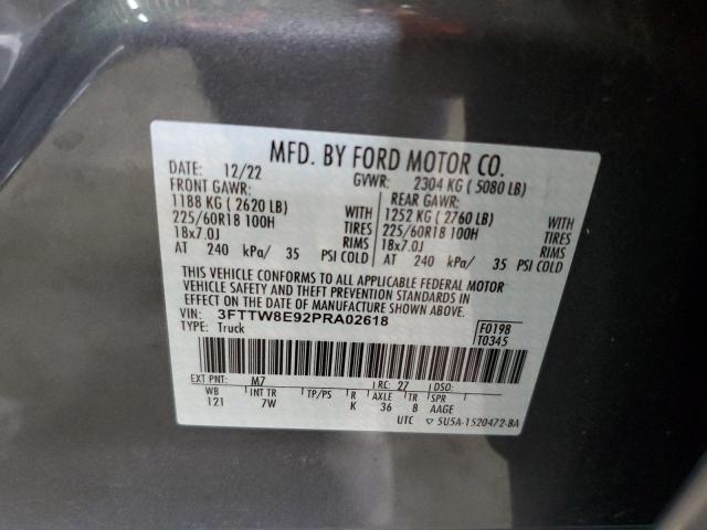 2023 FORD MAVERICK X - 3FTTW8E92PRA02618