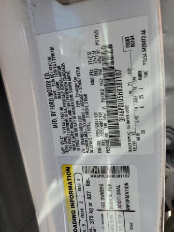 2017 FORD FUSION SE HYBRID - 3FA6P0LU5HR381107