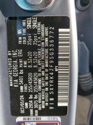 2025 KIA SORENTO SX 5XYRK4JF9SG336772