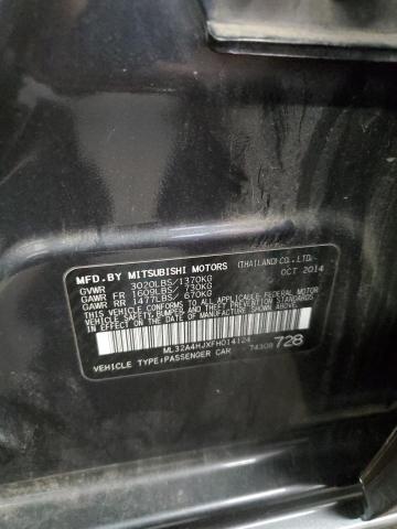 2015 MITSUBISHI MIRAGE ES ML32A4HJXFH014124