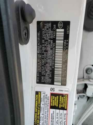 2019 TOYOTA CAMRY LE 4T1B31HK9KU006785