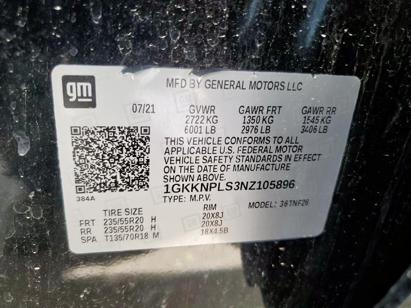 2022 GMC ACADIA DEN - 1GKKNPLS3NZ105896