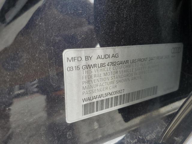 2015 AUDI A4 PREMIUM WAUAFAFL5FN035927