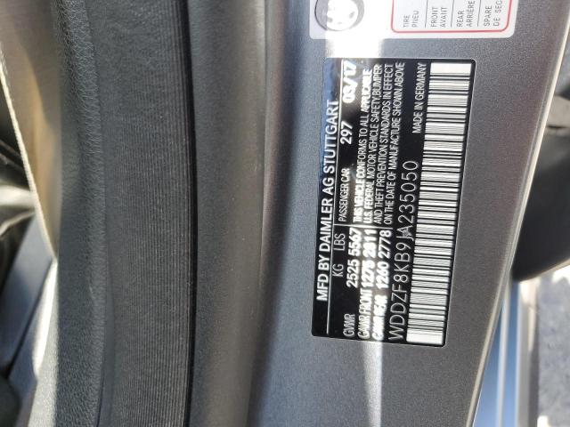 2018 MERCEDES-BENZ E 63 AMG-S WDDZF8KB9JA235050