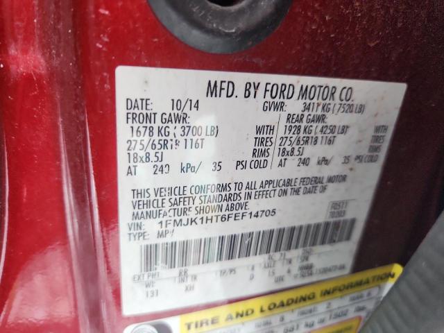 2015 FORD EXPEDITION EL XLT - 1FMJK1HT6FEF14705