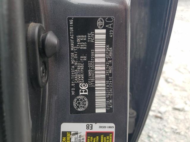 2013 TOYOTA COROLLA BA - 2T1BU4EE3DC072993