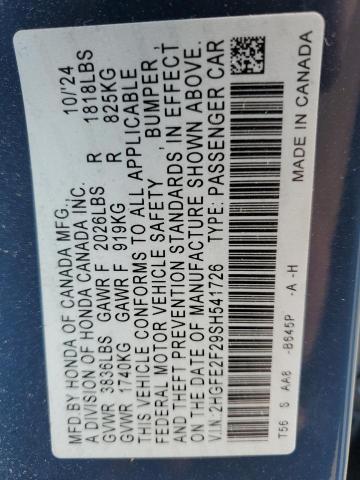 2025 HONDA CIVIC LX 2HGFE2F29SH541726