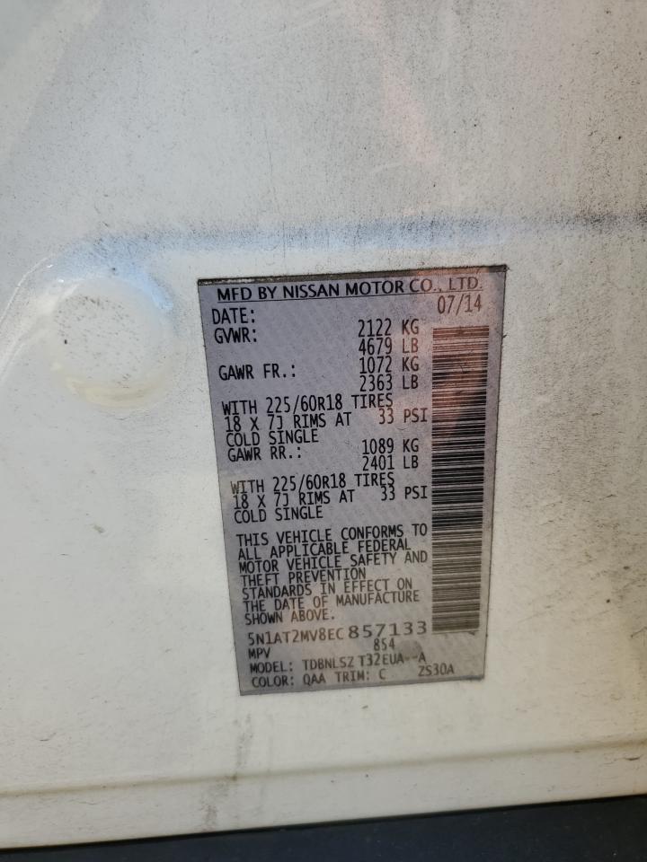 Lot #3309581551 2014 NISSAN ROGUE S