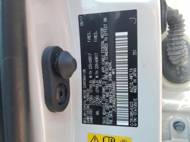 2017 LEXUS NX 200T BA JTJYARBZ9H2084882