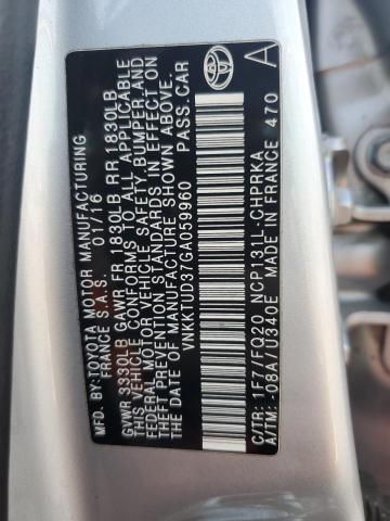 2016 TOYOTA YARIS L - VNKKTUD37GA059960