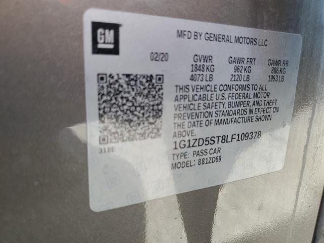 2020 CHEVROLET MALIBU LT 1G1ZD5ST8LF109378