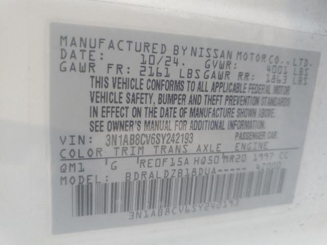 2025 NISSAN SENTRA SV - 3N1AB8CV6SY242193