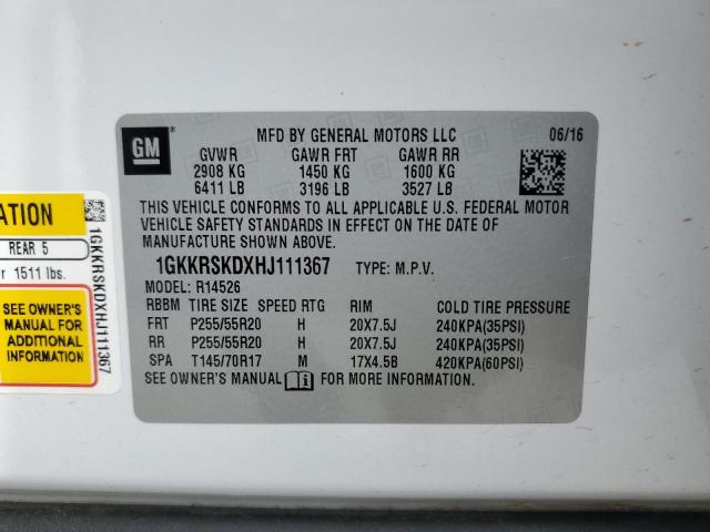 2017 GMC ACADIA LIM 1GKKRSKDXHJ111367