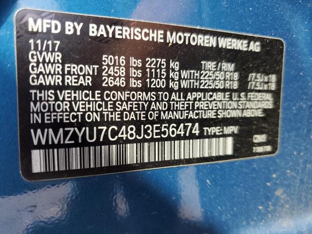 2018 MINI COOPER S E WMZYU7C48J3E56474