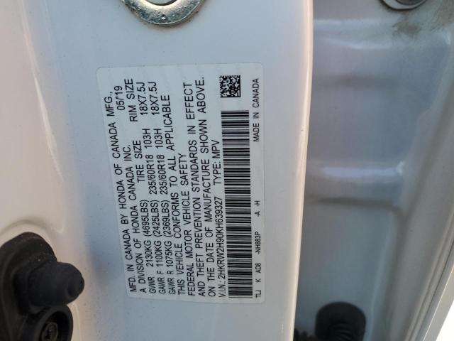 2019 HONDA CR-V TOURI - 2HKRW2H90KH639327