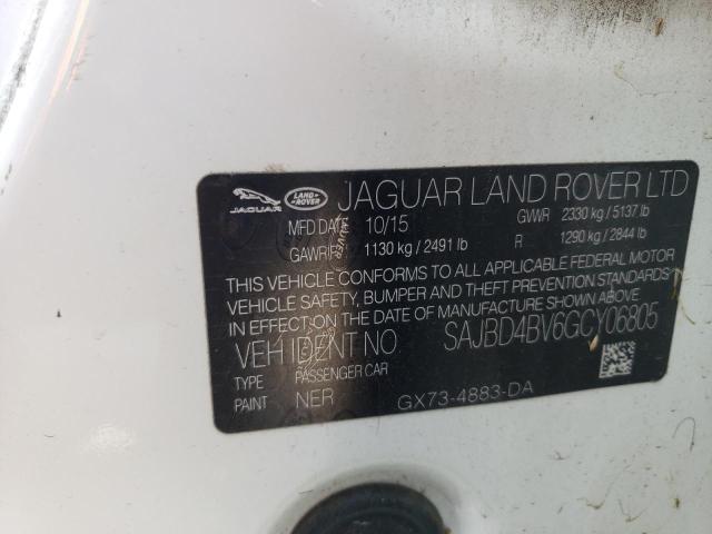 2016 JAGUAR XF PREMIUM SAJBD4BV6GCY06805