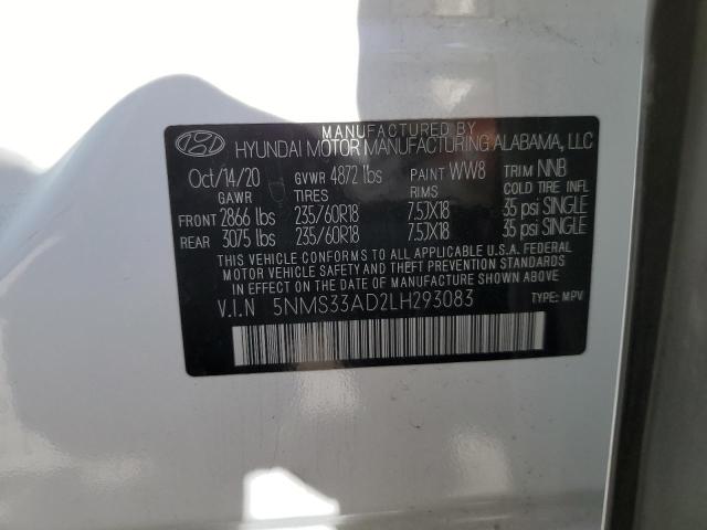 2020 HYUNDAI SANTA FE S 5NMS33AD2LH293083