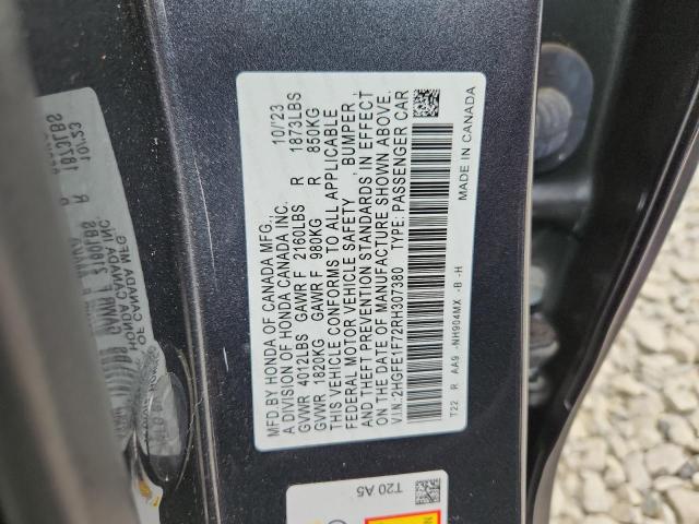 2024 HONDA CIVIC EX - 2HGFE1F72RH307380