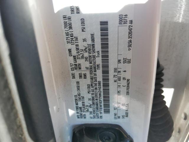 2017 FORD F150 SUPER - 1FTEW1EF7HKD10380