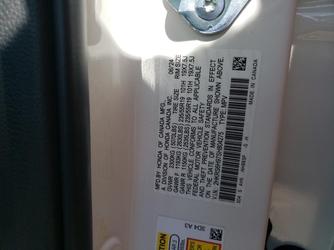 HONDA CR-V SPORT TOURING