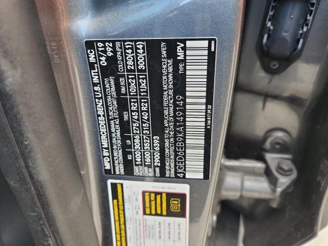 2019 MERCEDES-BENZ GLE COUPE 4JGED6EB9KA149149