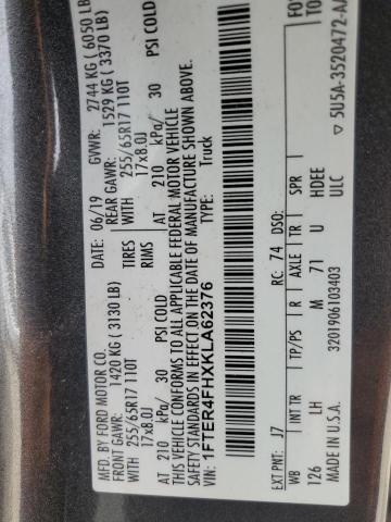 2019 FORD RANGER XL 1FTER4FHXKLA62376