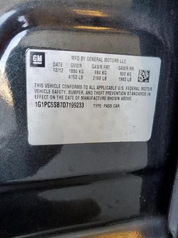 2013 CHEVROLET CRUZE LT - 1G1PC5SB7D7199233