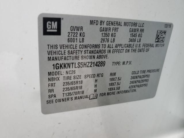 2017 GMC ACADIA ALL 1GKKNTLS5HZ214289