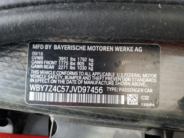 2018 BMW I3 REX WBY7Z4C57JVD97456