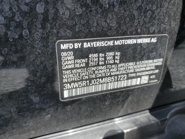 2021 BMW 330I 3MW5R1J02M8B51723