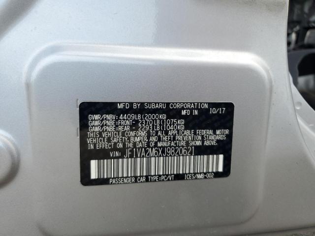 2018 SUBARU WRX STI JF1VA2M6XJ9820621