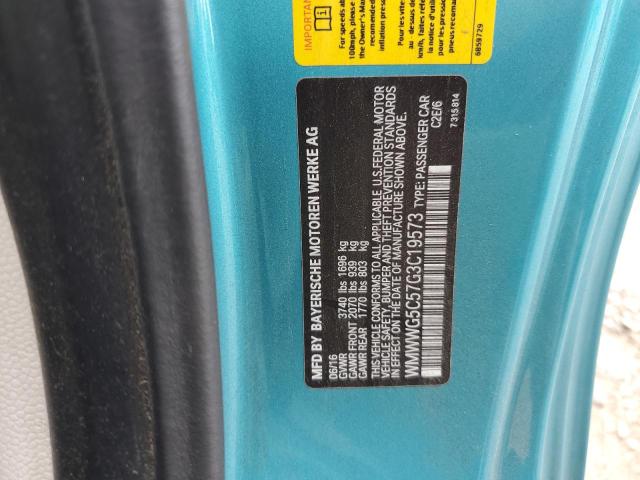 2016 MINI COOPER WMWWG5C57G3C19573
