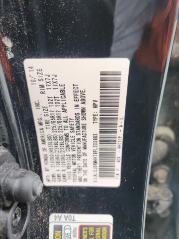 2015 HONDA CR-V EXL 5J6RM4H79FL005865