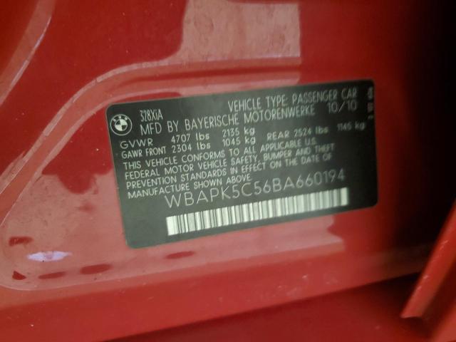 2011 BMW 328 XI SUL - WBAPK5C56BA660194