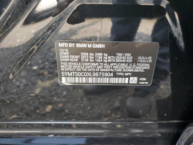 2020 BMW X3 M COMPE 5YMTS0C0XL9B75904