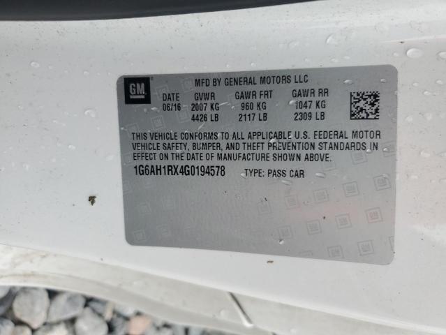 2016 CADILLAC ATS LUXURY 1G6AH1RX4G0194578