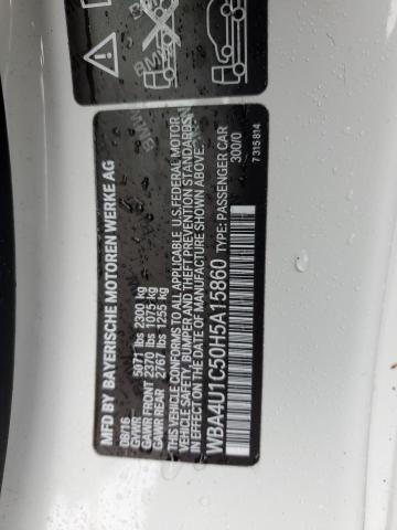 2017 BMW 440XI WBA4U1C50H5A15860